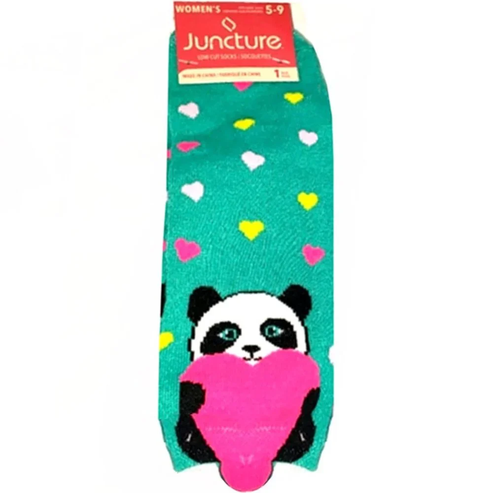 Panda Bear Hugging a Heart Socks